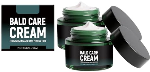 Pflegende Glatzencreme,Kopfhaut Pflege Creme,Pflegende und Kopfhautpflege für Glatzenträger, Natürlicher Anti-Shine-Effekt,Hautcreme Männer, Hat einen Mattierenden Effekt (2)