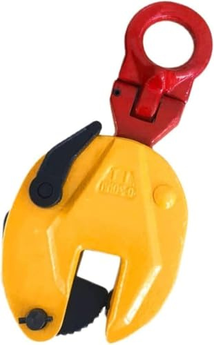 Kanduo Pinza elevadora Abrazadera de placa vertical con apertura de mordaza ajustable, de acero antideslizante, resistente, for elevación de placas.(1763Lbs)