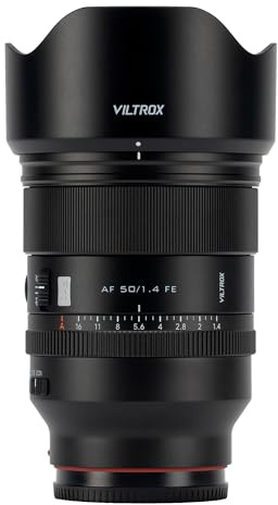 VILTROX 50mm F1.4 Pro FE Lens Full Frame Auto Focus Large Aperture Prime Lens with Hyper VCM Motor Compatible with Sony E-Mount Cameras A7IV A7C A7III A7RII A7III A7RIII A7RIV A9 A9III A1 ZV-E1 FX3