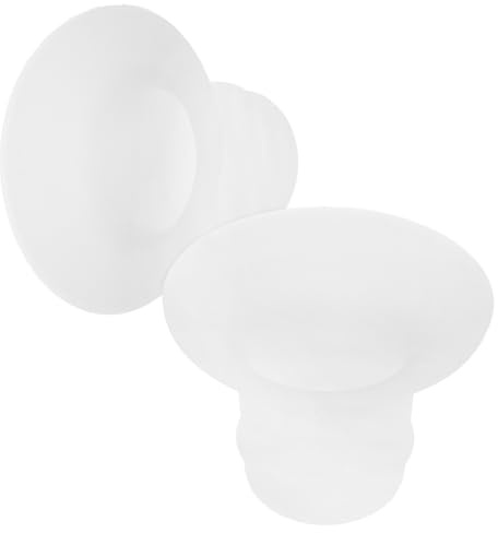 TOYANDONA 2 pièces Adaptateurs de Pompes Manuelles à Silicone Souple Transparent Inserts de Bride Ajustables et Lavables Accessoires de Tire-lait Confortables pour Mères Allaitantes Lot