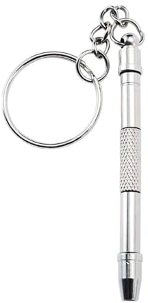 Skruvmejsel för glasögon, Skruvmejselsats for svarta glasögon, 2 delar med nyckelring for klockreparation(Black)