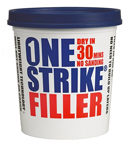 Everbuild – One Strike – Multi-Purpose Quick-Drying Filler – One-Time Application – White – 250 ml Tub