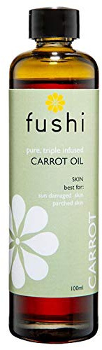 Fushi Carrot Oil 100 ml | Fresh-Pressed| Rich in Beta Carotene, Vitamins A, B, C, D and E and essential fatty acids | Best for Sun Damage Skin, Parched Skin & Fine Lines |Manufactured in the UK