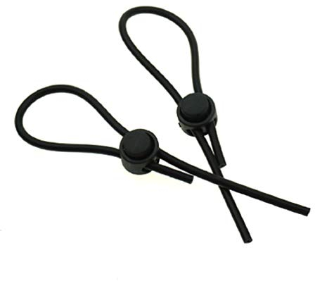Ruimada 2 x Delay Lock Herren Silikon Verstellbar Dünne Schleife Sicherheit Zubehör