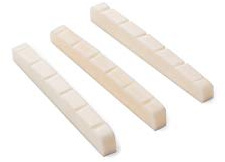 Alnicov Capotasto in vero osso, non sbiancato, scanalato, 42 mm, per chitarra elettrica Stratocaster e Telecaster, 42 x 3,5 mm