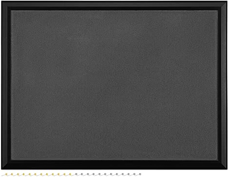 Navaris Pinnwand Collage Fotowand aus Plüsch - 60x45cm Bilderhalter - Fotohalter mit Pins - für Fotos Bilder Schmuck - inkl. Stecknadeln - Grau