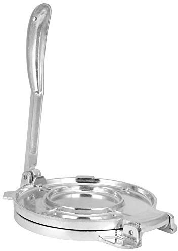 Tortilla Maker, Pressa per Tortilla in Lega di Alluminio, Pressa per Pasta con Manico Pieghevole, Adatta per Fare Chapati, Roti, Arepas, Gnocchi