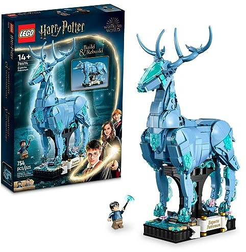 LEGO Harry Potter Expecto Patronum 76414 2-in-1 Bauset zum Sammeln, Geschenkidee zum Geburtstag für Jugendliche oder Fans ab 14 Jahren, Bauset inkl