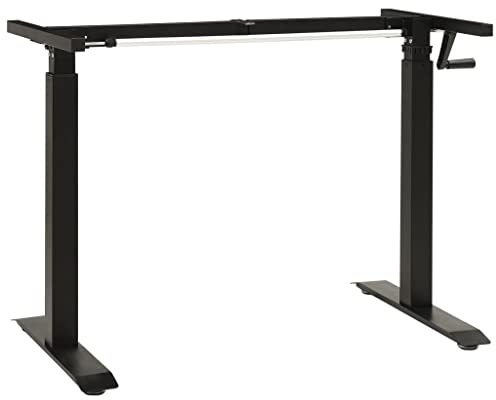 INLIFE Schreibtisch-Gestell Manuell Höhenverstellbar Handkurbel,18.4kg,321719