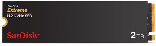 SanDisk Extreme M.2 NVMe SSD 2 TB (Interne SSD, PCIe Gen 4.0, bis zu 5.150 MB/s, nCache-Technologie, 5 Jahre Garantie)