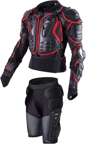 Gilet protettivo per moto, per adulti, per ciclismo, sci, equitazione, skateboard, petto, schiena, colonna vertebrale, per snowboard, sci, pattinaggio, ciclismo e pantaloncini