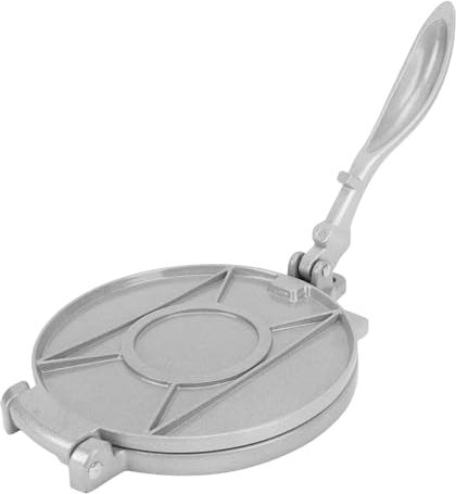 Tortilla Press 7.87 Inch, Cast Iron Tortilla Maker Heavy Duty Aluminum Alloy Tortillera Pataconera Flour Press Roti Maker Taco