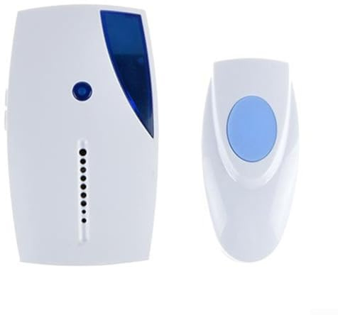 Entgoinggo Wireless Doorbell Doorbell Receiver, LED Wireless Doorbell Button Cordless Doorbell, for Families and High-rise Residences
