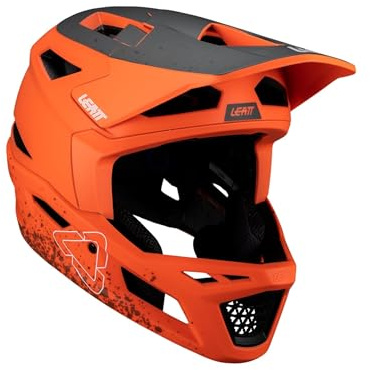 Leatt 1025105161, Casco MTB Hombre, Naranja, M