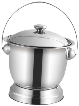 Oshhni Pot de chambre de crachoir en acier inoxydable avec couvercle, seau d'urinoir de nuit, seau de chambre, bouteille d'urinoir pour enfants, femmes et