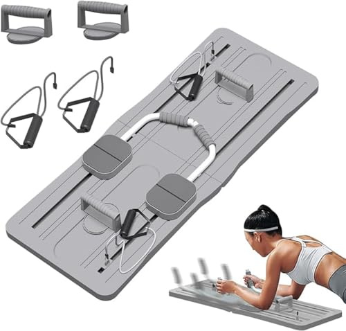 PILARAFIT - Tavola da Pilates - Allenatori addominali - Attrezzature per il fitness - Bianco/Grigio