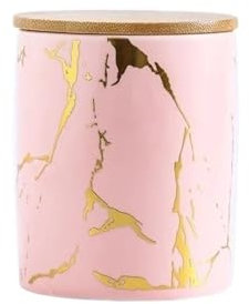 Dried Fruit Storage Jars 2pcs 350ml Sealed Jar Ceramic Dried Fruit Coffee Bean Scented Tea Candy Food Storage Container Storage Bottle For Seeds Nuts(Pink)