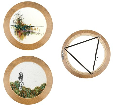 3 stycken broderiramar korsstygn ram med 15 cm bambu broderiram korsstygn ring för gör-det-själv, konst och hantverk