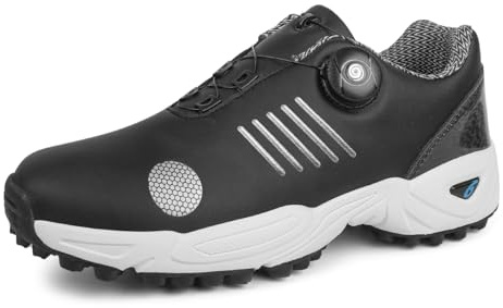 BLBK Scarpe da golf da uomo, scarpe da golf con sistema di allacciatura, 42 EU