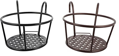 HEMOTON 2piezas Cestas Colgantes para Macetas De Balcón Soportes De Alféizar De Ventana Diseño Delicado y Duradero