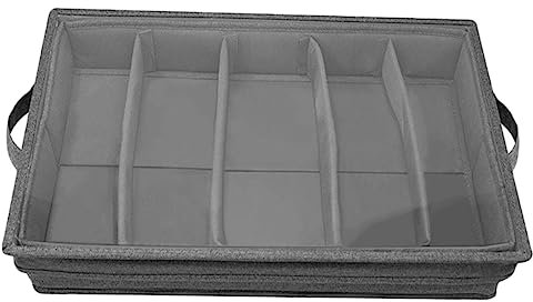 VINTORKY Scatola Portautensili Trasparente Multifunzionale Con Organizer Per Posate Da Cucina Contenitore a Scomparti Per Forchette e Cucchiai Materiale Pp Resistente Per Uso e Decorazione