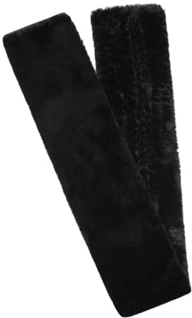 Chatonshen Horse Girth Cover Contoured Chafeless Girth for Horses Soft Absorbs Sweat Girth Sleeve for Horses Horse Saddle Accessory for Jumping Training, School Dressage, Black