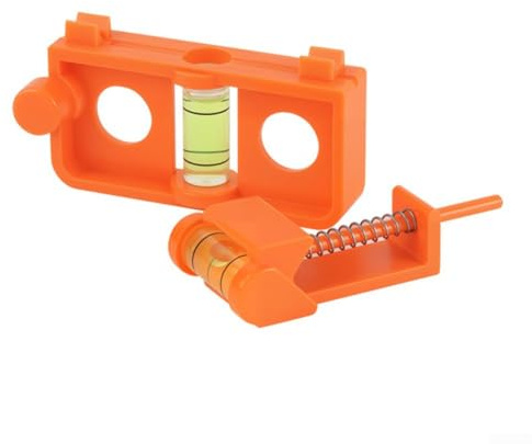 Livella di regolazione dell'arco, set di livella a bolla di montaggio per archi composti, kit di accessori (arancione)