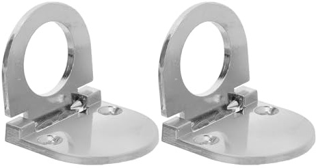 FONDOTIN Tiradores Empotrados Invisibles para Cajones y Puertas de Armario, Juego de 2 Piezas de Aleación de Zinc Cepillada, Manijas Ocultas para Muebles de Cocina y Dormitorio, Accesorio
