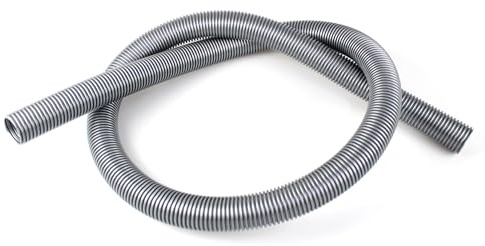 MM Trading Premium Schlauch Staubsaugerschlauch geeignet für Vax, Volta, Quigg | Länge: 1,80m | Durchmesser: 32mm Innen | Farbe: Silber | Universalschlauch Zubehör