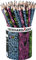 Eberhard Faber 511899 - Bleistifte Set Neon, 72 Stifte im Köcher, Härtegrad HB