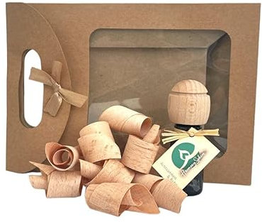 Harmony Sphere ® Raumduft Set Achtsamkeit & Ruhe - Duftöl mit Buchenspäne als Geschenk - für Wellness, Yoga, Büro, Alltag