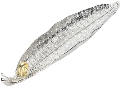Räucherstäbchenhalter, Blatt- und Schnecken-Räuchergefäß, Zinklegierung, Blatt-Räucherstäbchenhalter, lindert Müdigkeit, exquisiter Räucherstäbchenhalter für Theken,