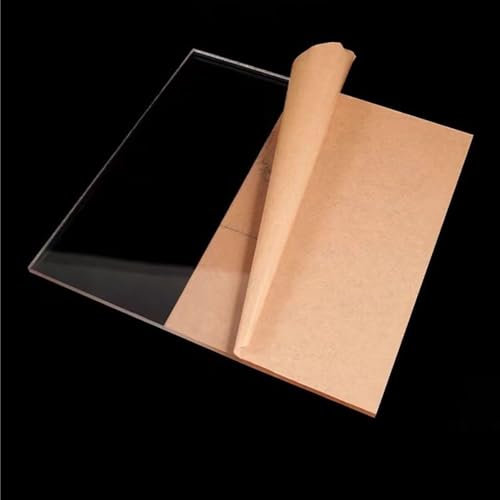 Klares, vielseitig verwendbares Acrylschild, 8 mm dicke leere Kunststoffplatte aus organischem gIas, quadratische Acrylplatte for handgefertigte Schlüsselanhänger(300x400mm)
