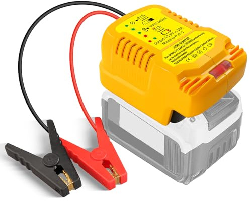 BTRUI Car Jump Starter Adapter for DeWalt 18V battery, 11AWG Cable Convert to Jumper Starter Automotive Booster, Jump Kit Cable for Car Battery (NO Battery)
