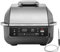 Ninja 5-in-1 Indoor Grill & Air Fryer, 5 Cooking Functions, Make Up to 4 Burgers, 5.7L capacity, Low Smoke, Includes Digital Meat Thermometer, Black/Silver, EG351UK