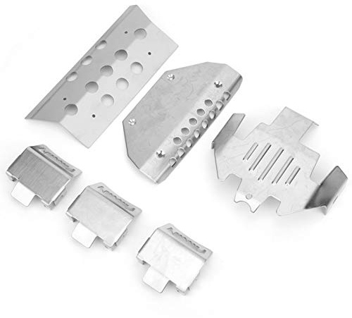 SUNGOOYUE Placa de Patrón de Protección de 6 Piezas Resistente a la Corrosión para el Automóvil RC de 6 Ruedas G63, Accesorio de Automóvil RC de Acero Inoxidable de para Entusiastas de
