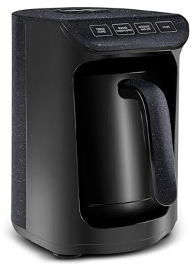 KARACA Hatır Köz Milky Turkish Coffee Maker, 535W, Shiny Black