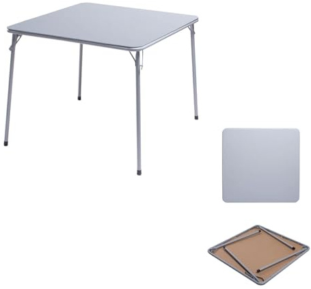 FurnitureR Klappbarer Haustiertisch 86×86×71 cm, Stabiler Pflegetisch für Hunde & Katzen, Faltbarer PVC-Tisch mit Metallrahmen, tragbar und platzsparend, ideal für Tierpflege zu Hause & unterwegs