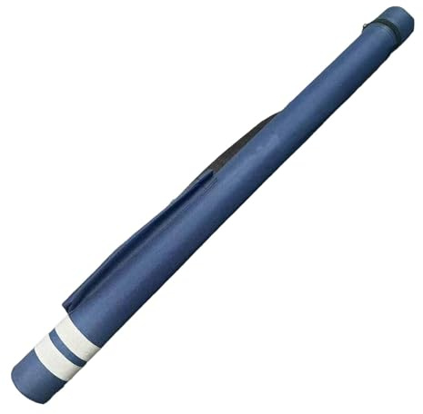 rockible Étui de Billard avec Sac de Rangement et Protection pour queues de Billard Adultes, idéal pour l'entraînement et Les, Bleu