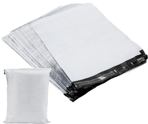 NGOSUET 200 Stück Versandtaschen Groß 38x51cm, Plastikbeutel Blickdicht Versandbeutel Plastik, Selbstklebende Versandtüten für Versand Lieferung Verpackung