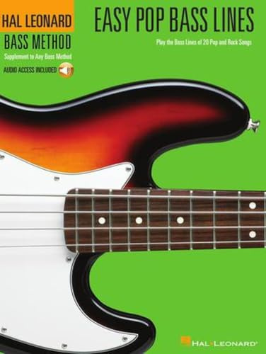 Easy Pop Bass Lines: Noten, CD, Sammelband für Bass-Gitarre: Play the Bass Lines of 20 Pop And Rock Songs