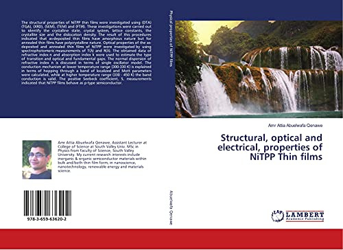 Structural, optical and electrical, properties of NiTPP Thin films