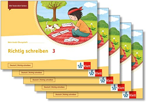 Mein Anoki-Übungsheft - Richtig schreiben 3: Übungsheft im 5er-Paket Klasse 3