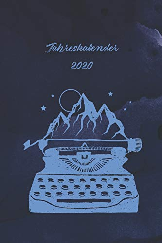 Jahreskalender 2020: 365 Tage 52 / 53 Wochen undatiert A5 Notizbuch für Notizen & Termine Wochenplaner 200 Seiten