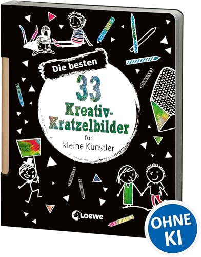 Die besten 33 Kreativ-Kratzelbilder für kleine Künstler: Kritz-Kratz-Beschäftigung für Mädchen und Jungen ab 5 Jahre