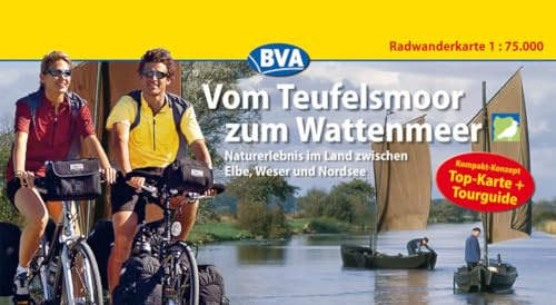 Vom Teufelsmoor zum Wattenmeer, Kompakt-Spiralo, Radwanderkarte 1 : 75 000