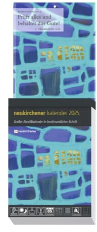 Neukirchener Kalender 2025 - Großer Abreißkalender in lesefreundlicher Schrift
