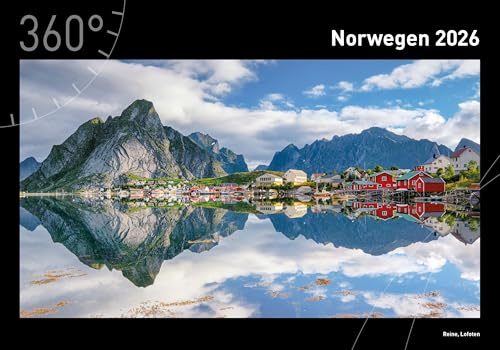 Norwegen Premiumkalender 2026 (360° Premiumkalender 2026: Format 50 x 35 cm)