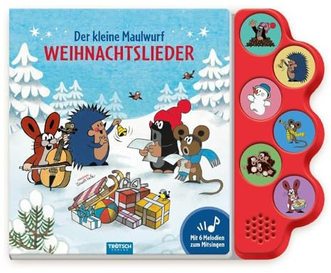 TRÖTSCH - Der kleine Maulwurf Soundbuch Weihnachtslieder | Ab 18 Monaten: Beschäftigungsbuch Soundbuch Liederbuch (Der kleine Mauwurf)