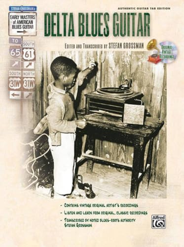 Stefan grossman : delta blues guitar - authentic guitar tab edition (warner) avec cd: (incl. Online Code)